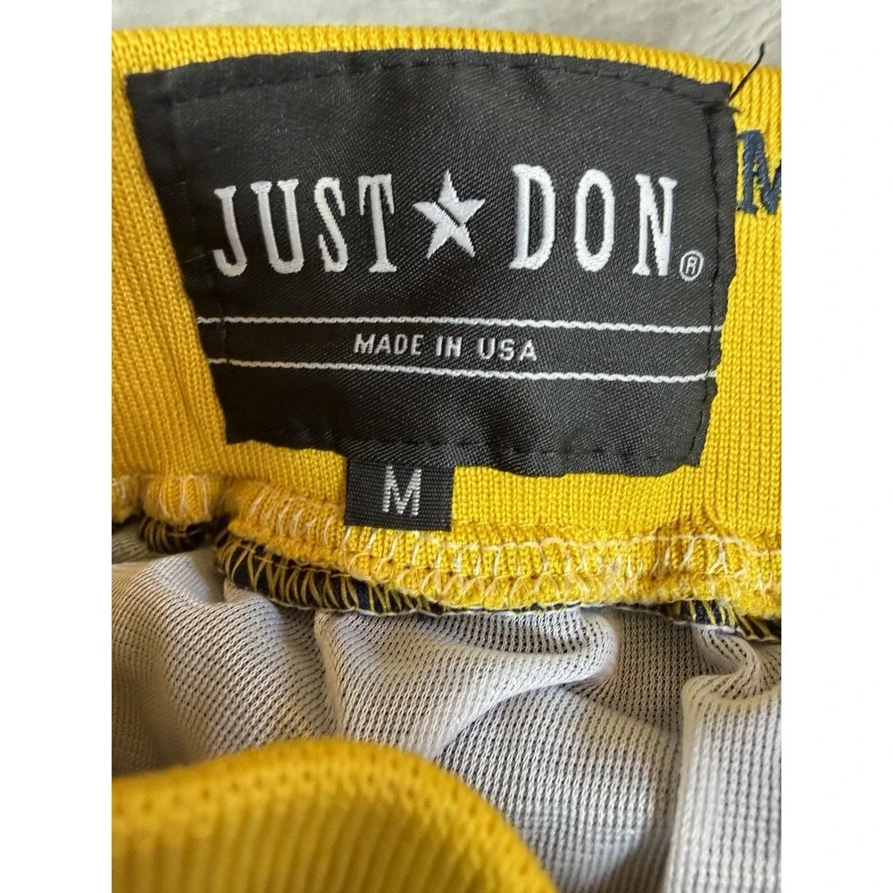 Just Don Michigan Wolverines Shorts Mens M Blue NCAA Jordan Mesh Basketball USA